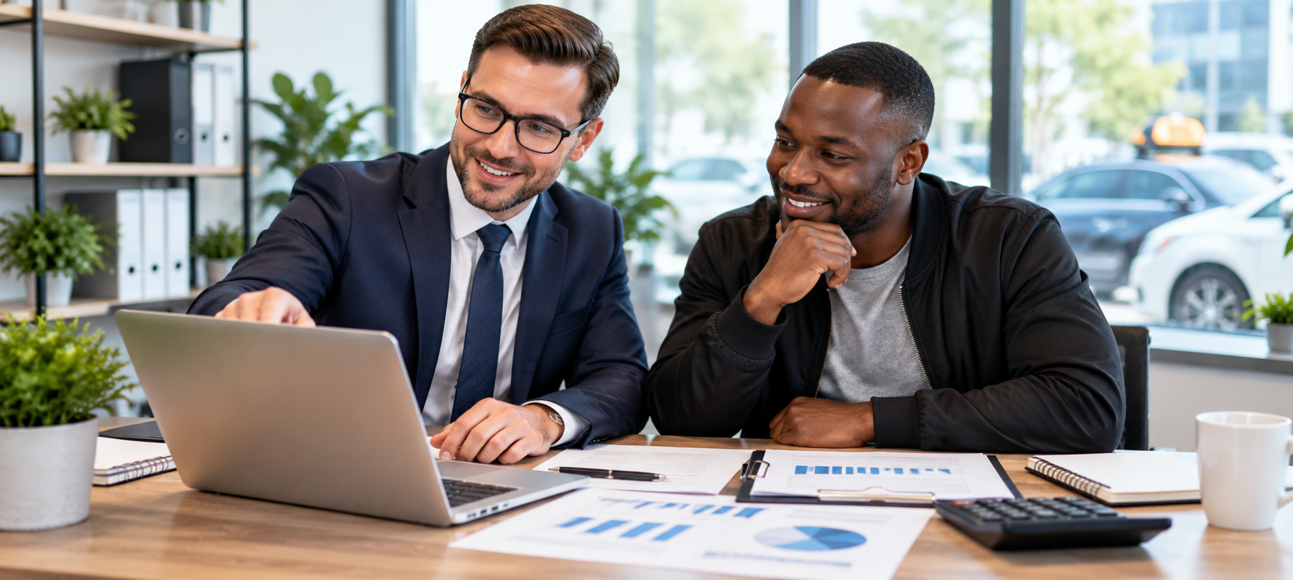 Uber Driver VAT Submission and Ongoing Support Accountant reviewing a VAT return with a private-hire driver before submission to HMRC